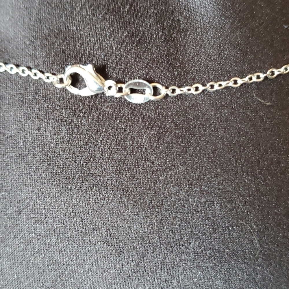 925 SS South African tiger eye heart necklace and stainless steel bracelet - Picture 4 of 10